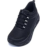 GyeBea Wide Toe Box Shoes Women Arch Support Walking Sneakers for Plantar Fasciitis Wide Orthotic Tennis Shoes for Pain Relief