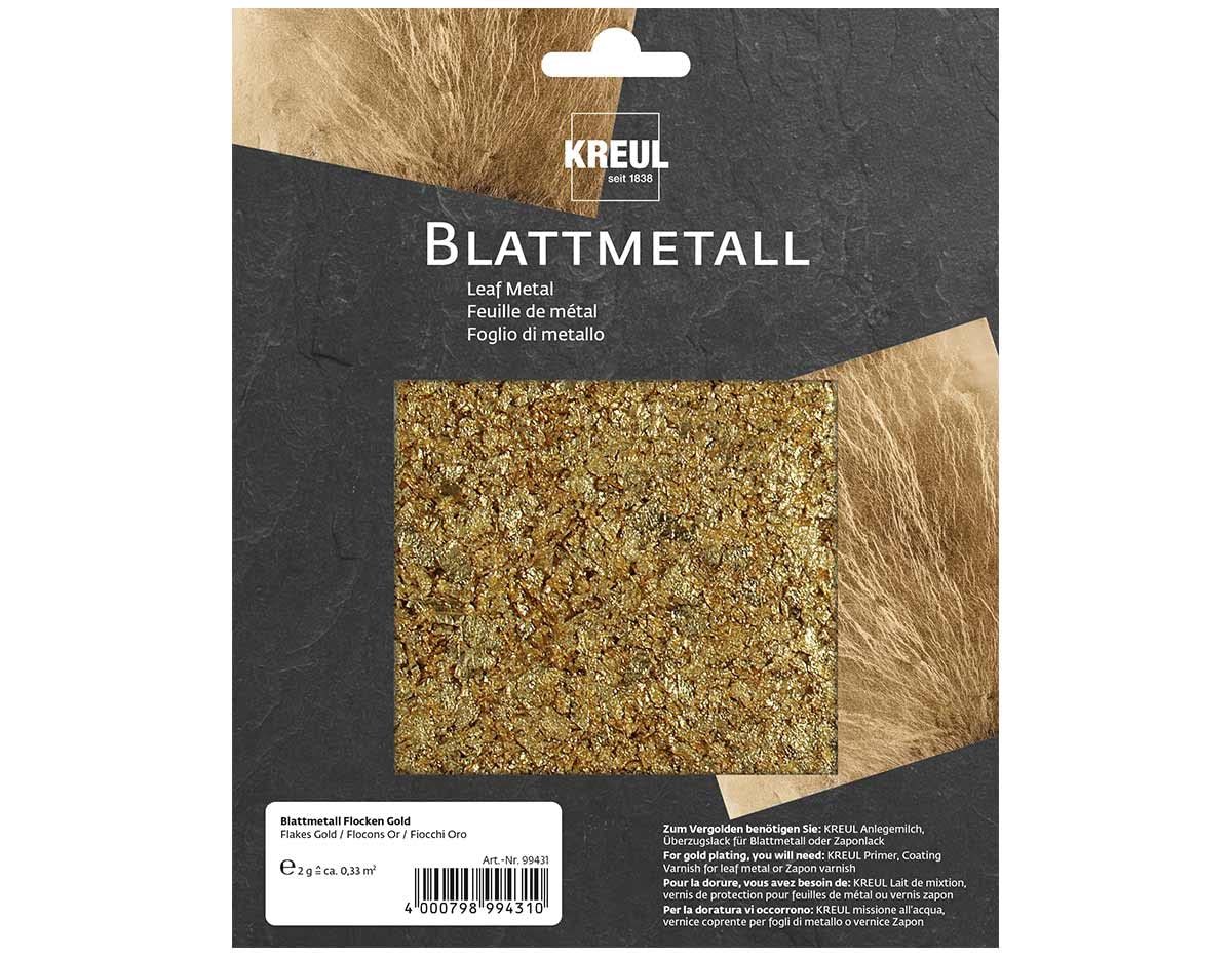 Kreul Home Design 99431, Art Deco gold leaf metal flake, 2 g