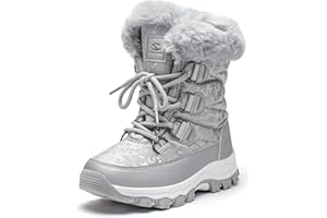 HOBIBEAR Women's Snow Boots Winter Outdoor Faux Fur Lined Warm Water Resistant Mid-Calf Booties