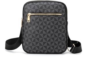 XIKIBEA Crossbody Bag for Mens, Men's commuter shoulder bag, Travel bag Work Business Small men's satchel