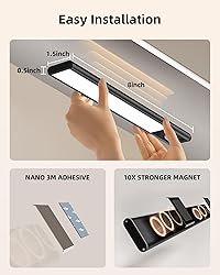 EZVALO Under Cabinet Lighting Wireless, 2 Pack