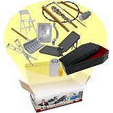 Hardcore Coffin 15 Piece Accessory Set for Wrestling Action Figures | Create Hardcore Matches with a Coffin, Breakable Table, Tombstone, Crutches, Barbed Wire Bat &amp; More Accessories