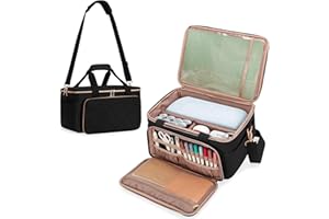 Yarwo Carrying Bag Compatible with Cricut Joy Xtra Smart Cutting Machine, Portable Craft Travel Case Fit for Cricut Joy Xtra, Cricut Mat 8.5"x12", Vinyl, Scrapbook Tool Accessories, Black (Patented)