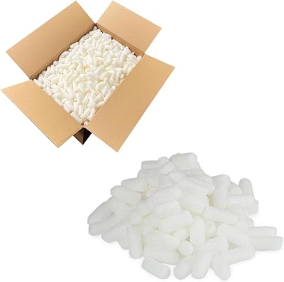 Pluto Packaging Eco-Flo Biodegradable Packing Peanuts 1.5 Cu Ft Void Filler