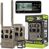Tactacam REVEAL X Gen 3.0 Cellular Trail Camera - Multi Carrier, HD Photos &amp; Videos, Pre-Installed Antenna, Built-in GPS, Best Battery Life, Low-Glow IR Flash, Fast Trigger Speed + 32GB SD Card (2 PK)