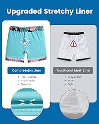 maamgic Swim Trunks Men 2 in 1 Mens Bathing Suit 7