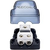 RECOIL DB12 2 Way Power Distribution Block, 1 X 0/2/4 Gauge in / 2 X 4/8 Gauge Out Power Distribution Ground Distributor Bloc