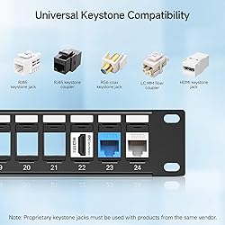 Cable Matters Rackmount or Wall Mount 1U 24 Port