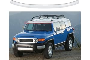 SHUNSEN AUTO PARTS Front Windshield Molding White Color Top Pillar with Side Molding Compatible with 2007-2014 Toyota FJ Cruiser -White 75503-35061-A0
