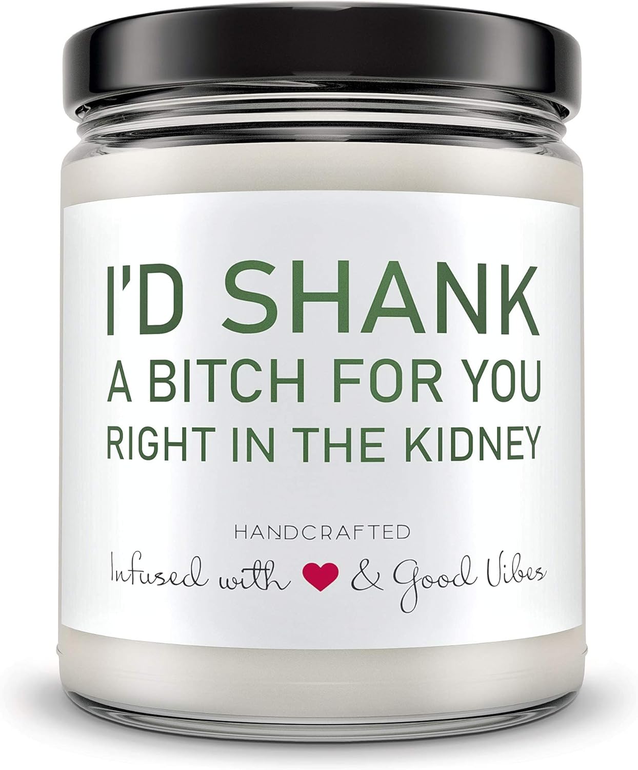 Candles & Holders - Friend Gifts for Women- MINT SUGAR Soy Wax Humorous Gifts for Birthday Gifts for Friends Female- Hand Poured in the USA - 9 oz - Apple Caramel Scent, Cotton Wick, Cute Christmas Friendship Gifts Ideas