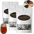 Ginseng And Wolfberry Tea,Ginseng Nine Treasure Teas,Red Date Wolfberry Mulberry Organic Kidney Cleanse Chinese Herbal Red Tea For Men Women (3Bag)