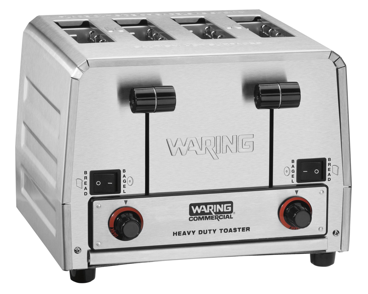 Waring Commercial WCT850 Heavy Duty Stainless Steel Switchable Combination 208-volt Toaster with 4 Slots