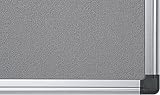 KAV 900x600mm Aluminium Frame Grey Notice Board Felt Bulletin Board Wall Mount view 3