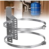 JUGGHOME Expansion Tank Brackets, Thermal Expansion Tank Wall Mounting Bracket with 2 Hot Water Heater Support Strap for 1-5 Gallon Tank, 5lb Propane Tank Holder for RV -1 Set