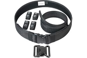 TAFTACFR Duty Belt for Law Enforcement Utility Security Military Police 2.0" Tactical Patrol Belt Set
