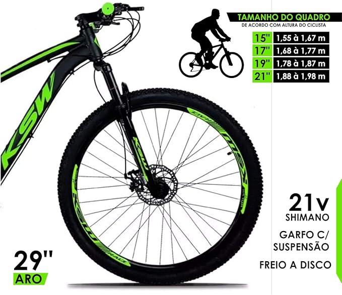 Bicicleta aro 29 ksw edição especial 2.0 Clearance