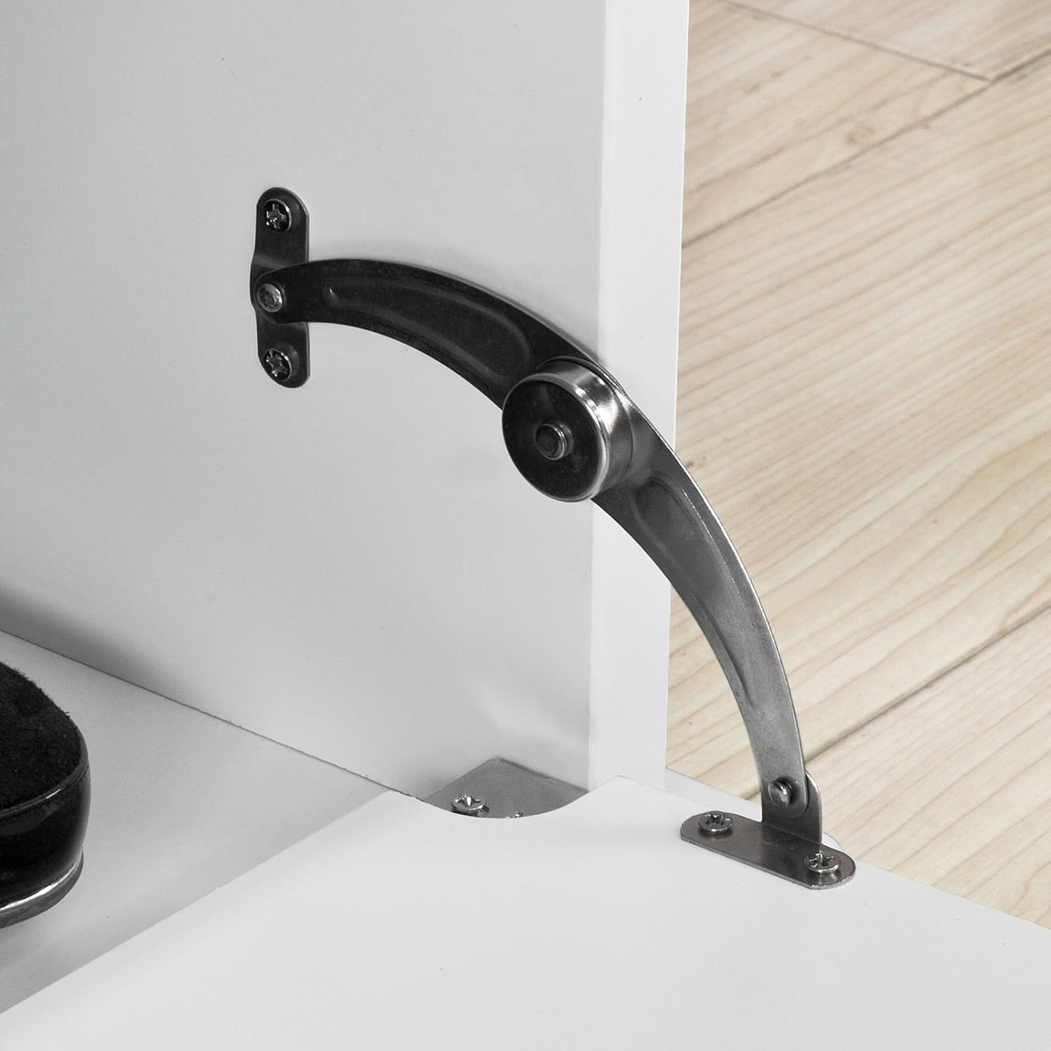 SoBuy® FSR41-W,ES Zapatero con Asiento,Armario,Banco de Almacenamiento