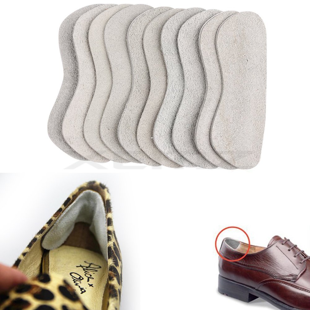 Shoes Heel Insoles, Anti Rubbing Heel Stickers Liners, Adjustments Sticky Snugs Shoe Heel Inserts Pads, Leather Heel Grips Protector, Blister Resistant Foot Cushions, for Feet Pain Relief (5)