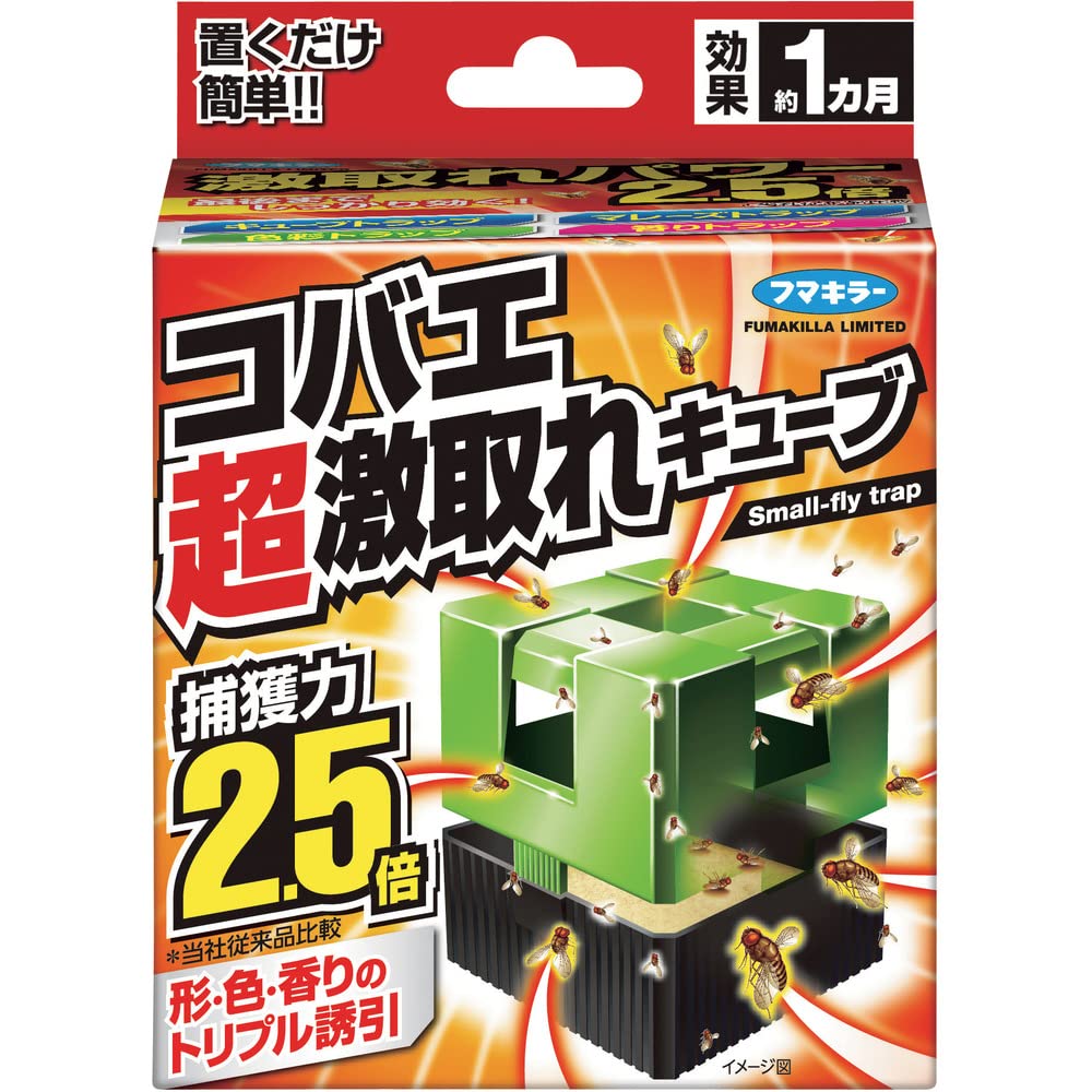 フマキラー コバエ超激取れキューブ 1個入の商品画像