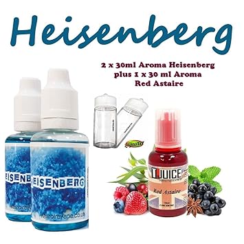 2 x Heisenberg 30ml Aroma und 1 x 30ml Red Astaire Aroma Konzentrat
