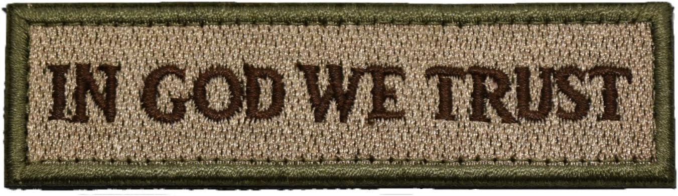 Tactical Morale Patch USA Flag Don't Tread On Me in God We Trust (Multitan(USA Flag+in GOD WE Trust)): Arts, Crafts & Sewing