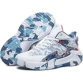 Qiucdzi Mens Basketball Shoes Non-Slip Breathable Outdoor Sneakers Fashion Graffiti Sports Training Shoes for Running Walking