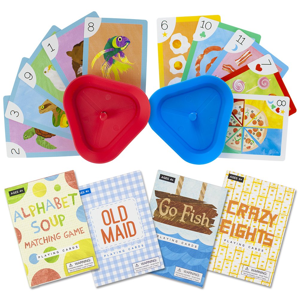 Imagination Generation Set of 4 Classic Children's Card Games with 2