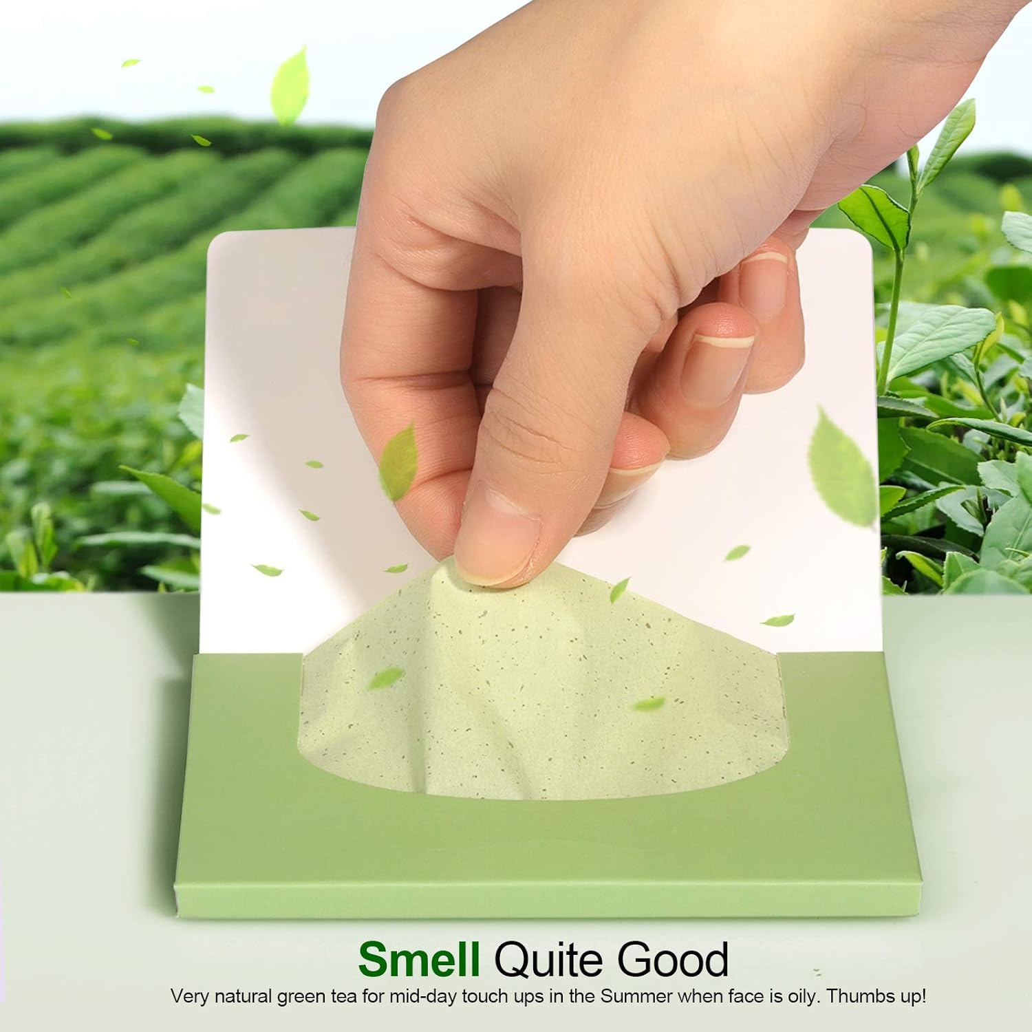 800 Counts Natural Green Tea Oil Control Film, Teenitor Oil Absorbing Sheets for Oily Skin Care, Blotting Paper to Remove Excess & Shine: Office Products