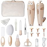 Lictin Baby Healthcare and Grooming Kit, 26 in 1 Rechargeable Baby Nail Trimmer Electric Set,Safe Baby Nail File with Auto Li