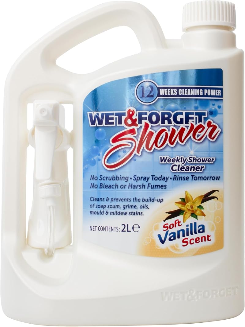 Wet & Forget Weekly Shower Cleaner 2L Vanilla Scent No Scrub No Bleach