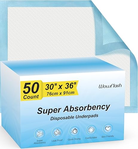 Wowflash almohadillas desechables superabsorbentes a prueba de fugas — Higiene y limpieza