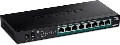 TRENDnet 8-Port 2.5G PoE+ Unmanaged Network Switch, Fanless, 100W PoE Budget