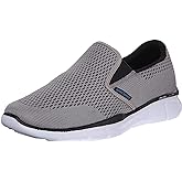 Skechers Men's Go Walk 5 Imperial Slip On Trainers, Gray, 8.5 UK Wide