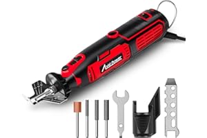 AVID POWER Electric Chainsaw Sharpener, 6 Variable Speeds Chain Saw Sharpening Kit, Chain Saw Sharpener with 3 Diamond Sharpening Bits (4/4.8/5.5mm), for Chainsaw Maintenance