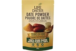 Life Dates 100% Pure Date Powder, Single-Ingredient Natural Sweetener and Sugar Alternative, Finely Ground from Premium Dates