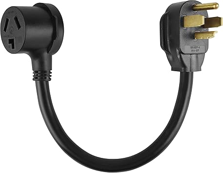 10 3 Stw 1 5 Ft Welder Adapter Cord Nema 14 30p 4 Prong New Dryer Plug To 10 30r Old Dryer 30a Black Amazon Com
