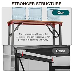 TEMI Small Computer Desk Folding Table