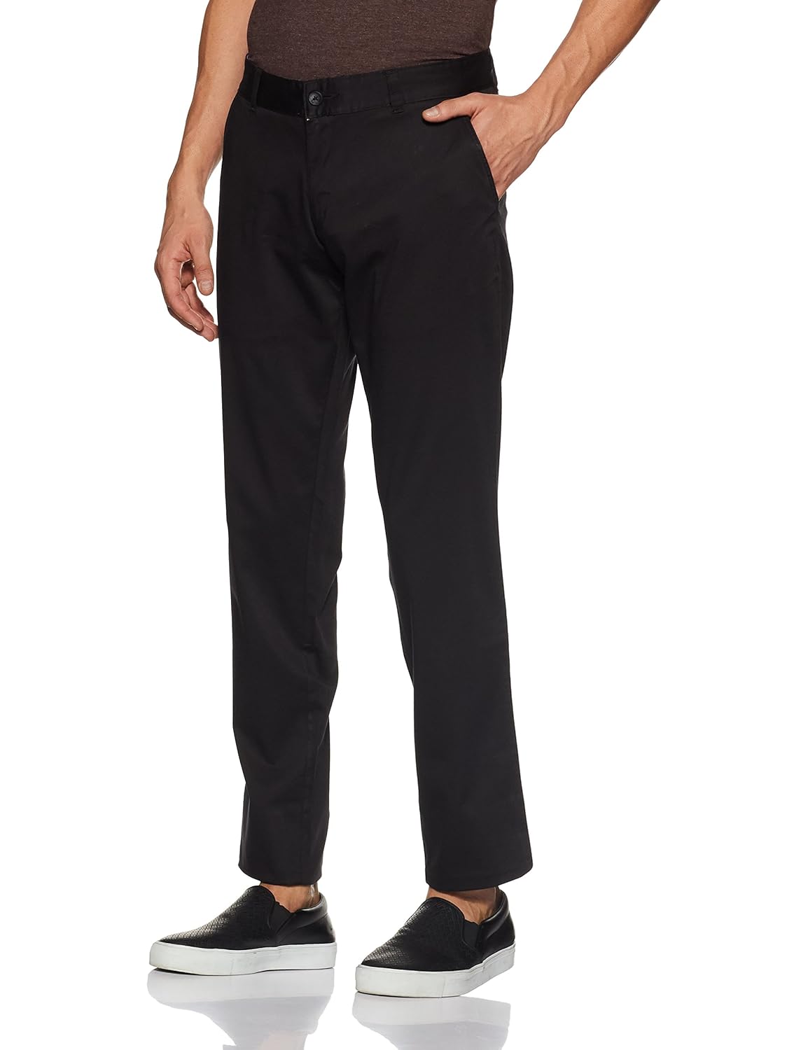 parx men's slim fit casual trousers