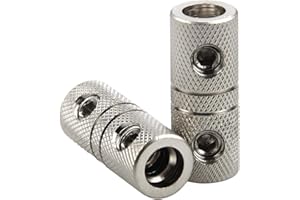 ZOOKOTO 2Pcs 8 Gauge Wire Audio Car Brass Terminal Butt Connectors Car Stereo Power or Ground Wire Splice Coupler