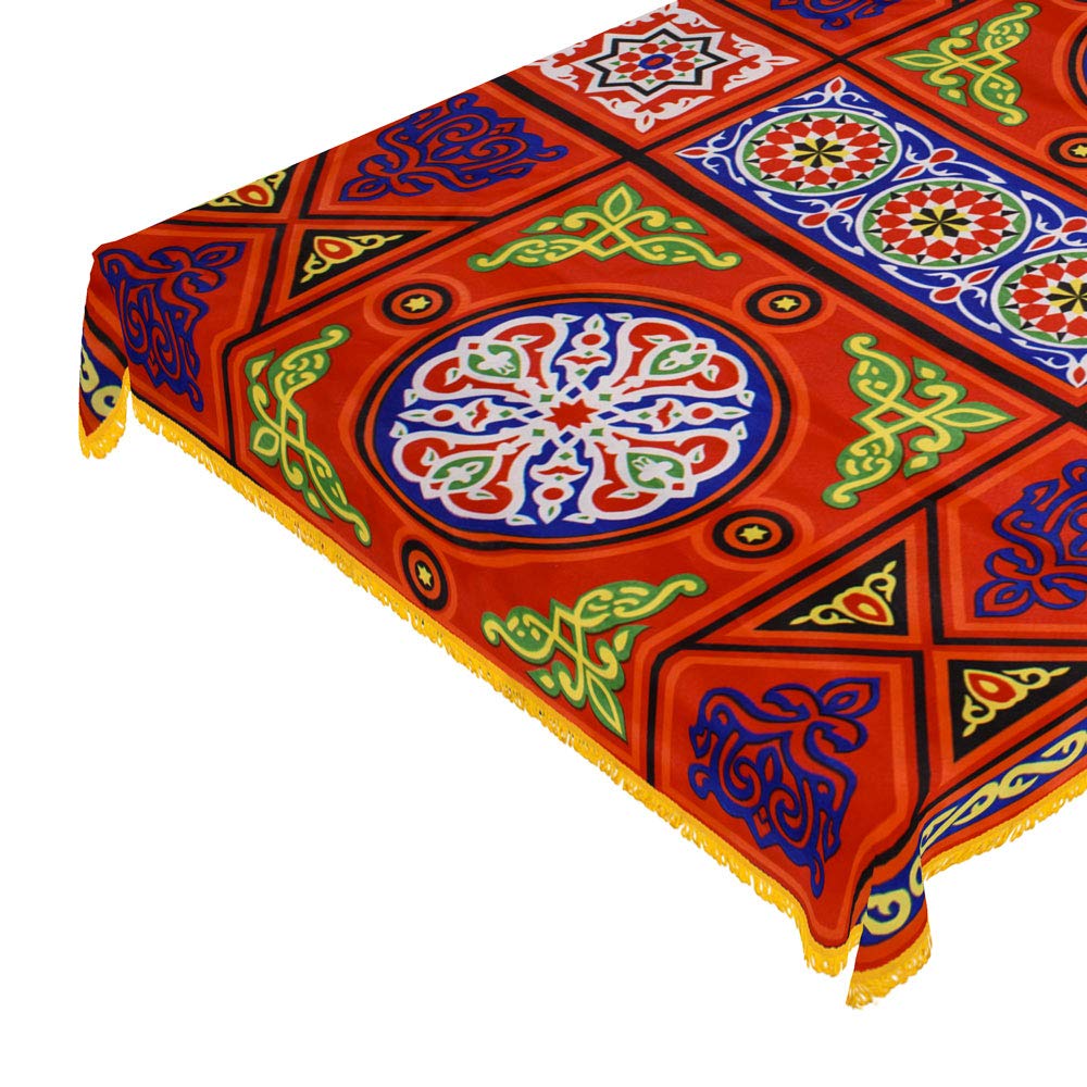 CraftiEgypt Ramadan Decoration Eid, Egyptian Khayamiya Style Tablecloth