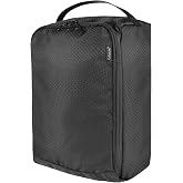 Gloppie Shoe Bags for Travel - Portable Shoes Storage Bag, Shoe Pouch, Shoe Packing Cubes for Men Women - Black