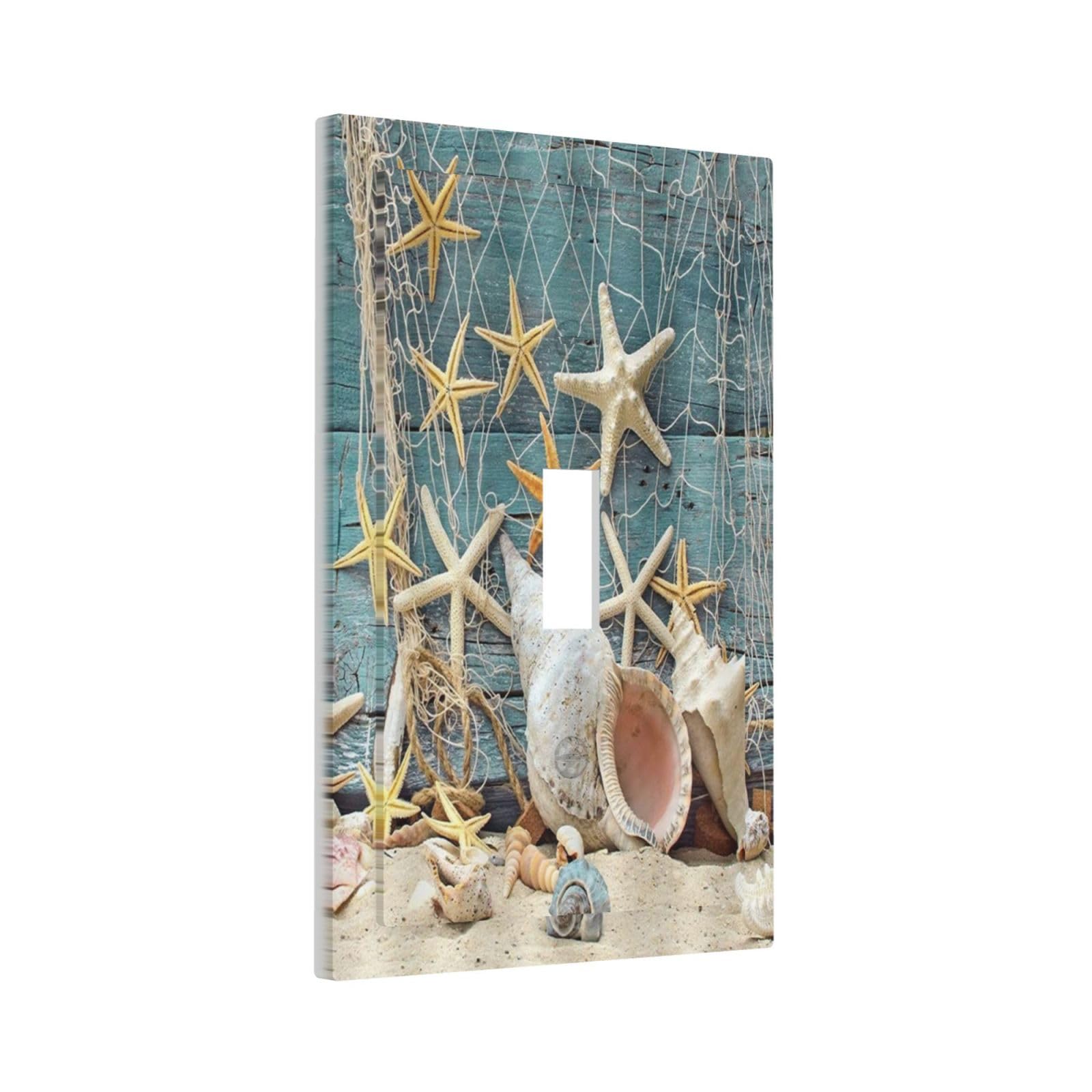 Beach Starfish Shell Sea Snail Blue Wood 1 Gang