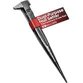2-in-1 Nail Set 160mm, Japanese Nail Setter Tool for Woodworking, Trim &amp; Finish Nails, Hardened Steel, Made in Japan - Made in Japan, forest Originals