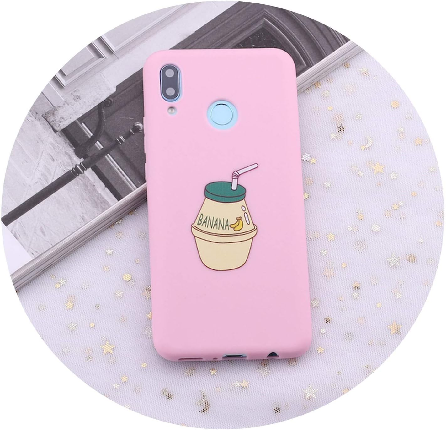 for Samsung S8 S9 S10 S10e Plus lite Note 8 Note 9 Fruit Juice Milk Banana Candy Silicone Phone Case Cover Capa Fundas Coque,Banana,S8