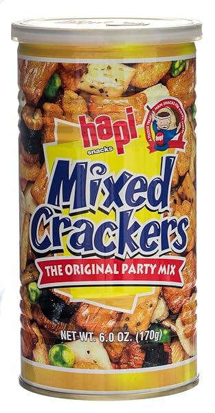 HAPI SNACKS, MIXED CRACKERS, 6 OZ