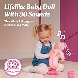 Molly Dolly 40cm Talking Baby Doll with Feeding Accessories Set view 2