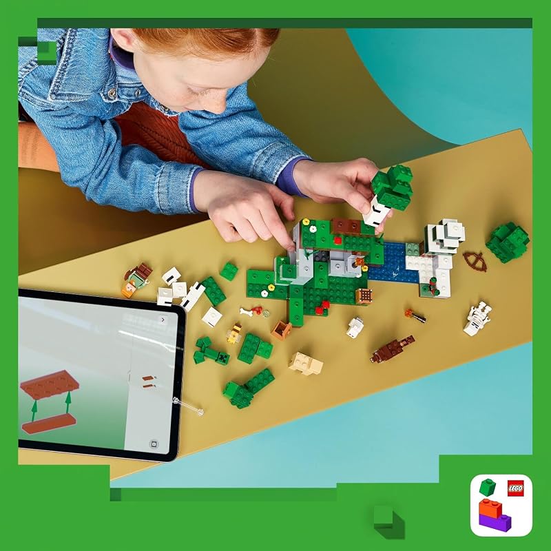 Minecraft L’Aventure de la Première Nuit - Jeu Interactif - 7 Figurines Dont Alex, Creeper, Squelette & Loup des Bois - Cadeau Gaming pour Garçon, Fille dès 8 Ans ou Fan 21593