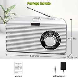 DreamSky Portable AM FM Radio with Sleep Timer