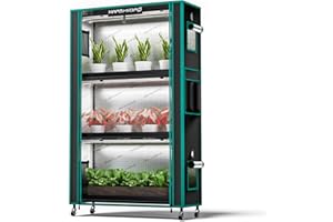 MARS HYDRO 2025 Plant Stand with Grow Lights,4-Tier Plant Shelf with 6 Full Spectrum LED Lamps (150W, 3ft) & Grow Tent | for Vegetables, Seedlings, Plant Growth | 5000K, 37×14×59''