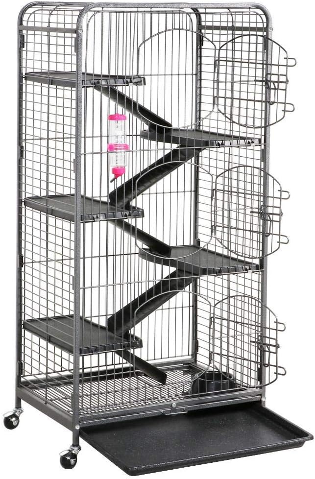 Yaheetech Grande Cage pour Rongeurs/Rats/Furets/écureuils/Chinchillas